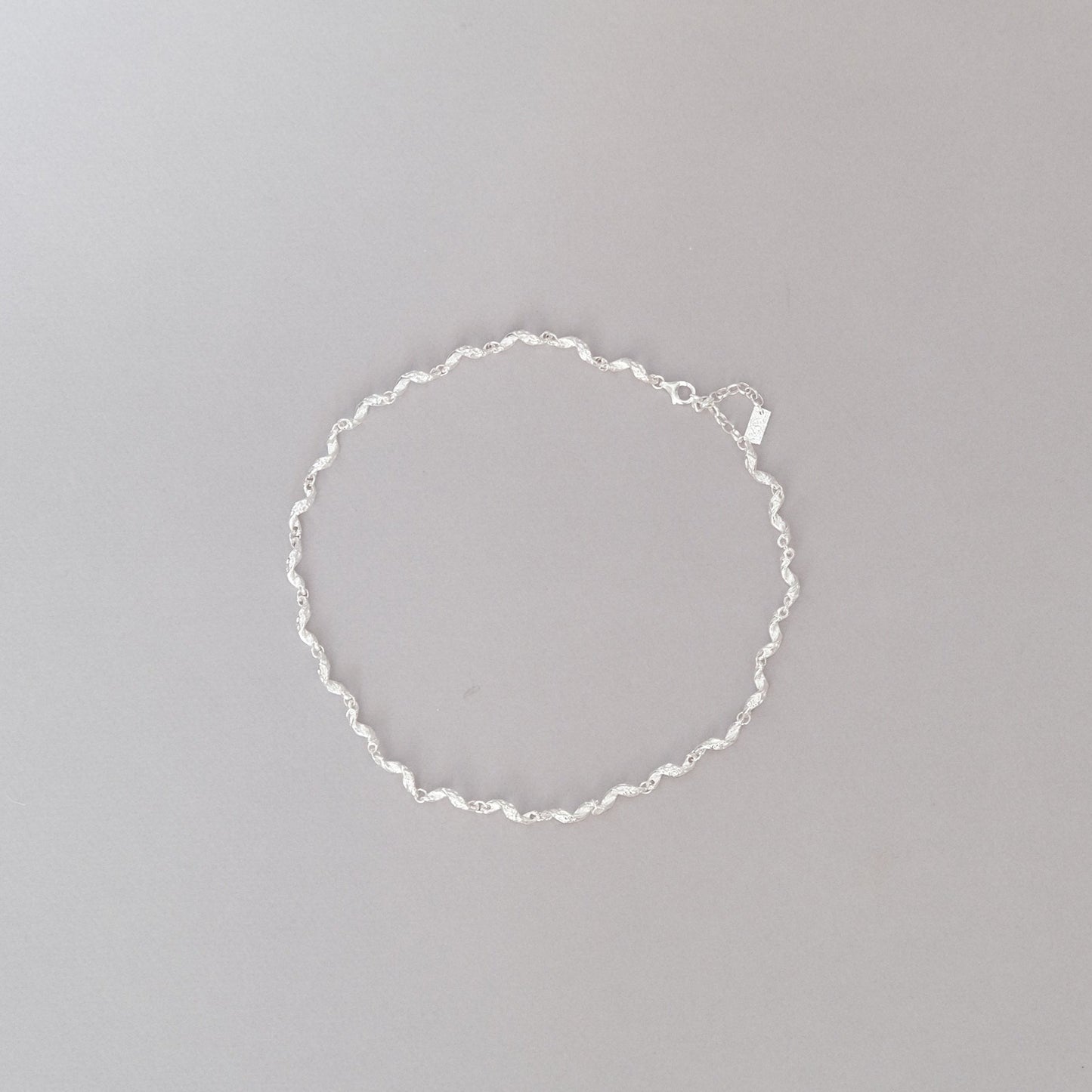 Sterling Silver Twist Chain Necklace | Sparkling Shimmering Necklaces