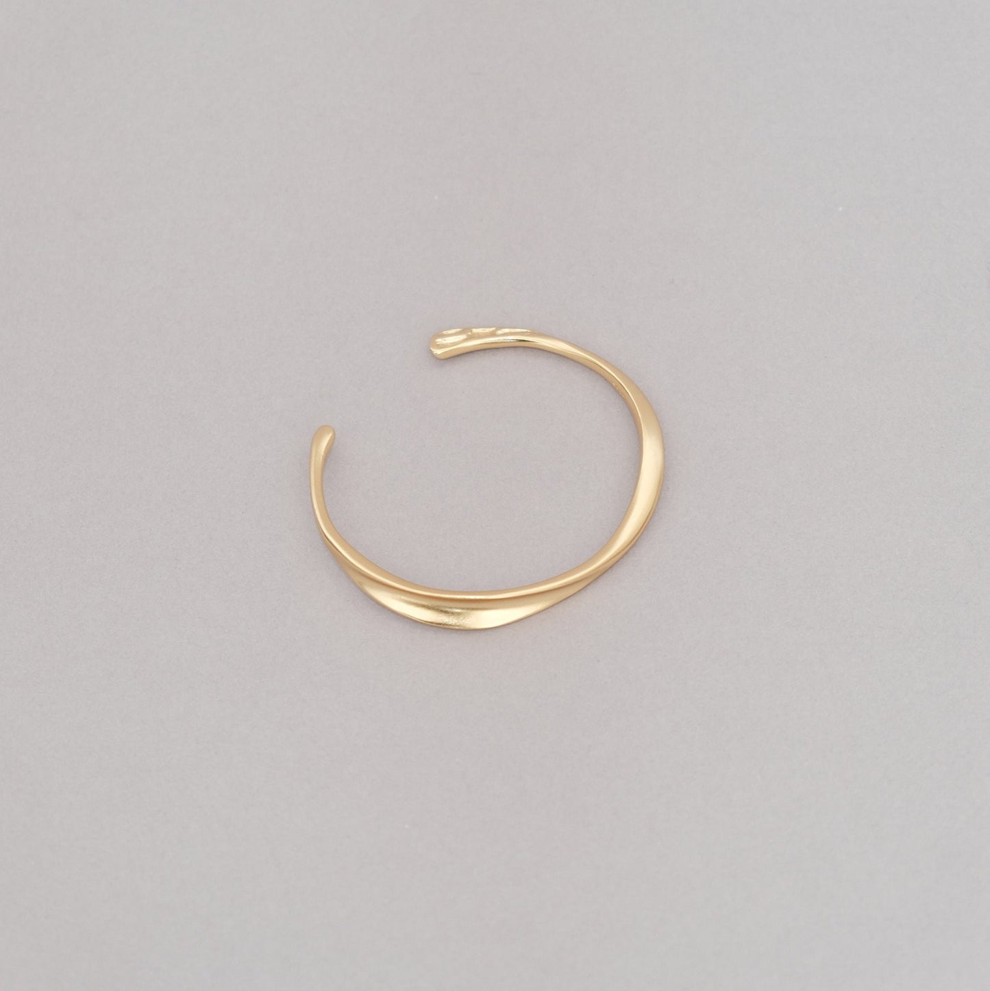 Sterling Silver & Gold Mobius Bangle | Modern Timeless Cuff Bracelet